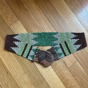 Retro-style Stretchy Beaded Belt